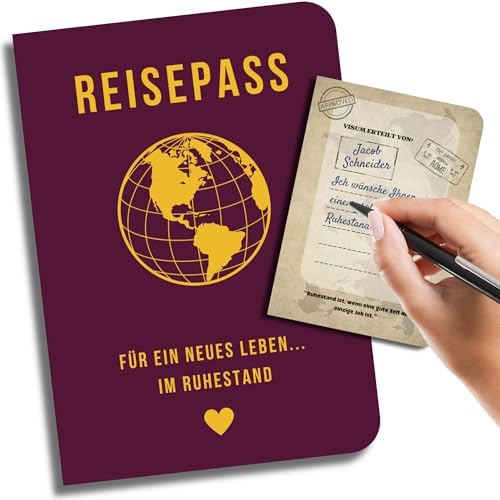 Seutgjie Rentner Geschenk Frau - Canvas Tasche Mit Kosmetiktasche & Glückwunschanzeige