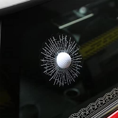 Ygmoner 3D Simulation Golf/ Baseball Break Glass Car Window Sticker (Golf) #TOP3