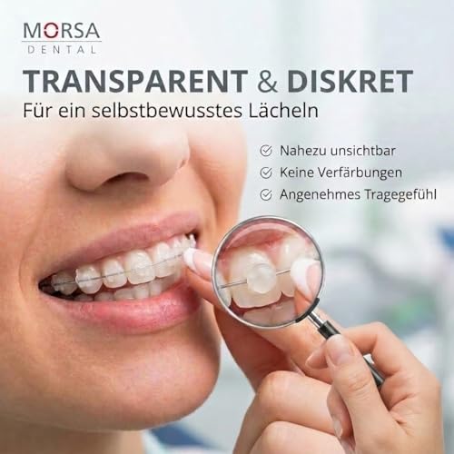 MORSA Dental Zahnspangenwachs 5er Set – 5 Dosen je 5 Streifen | Kieferorthopädisches Wachs | Dentalwachs transparent | 125 Jahre Expertise | ISO 13485 | Toxizität geprüft | Made in Germany
