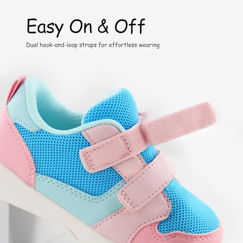 SKYWHEEL Toddler Boys Girls Tennis Shoes Kids Slip On Barefoot Shoes Wide Casual Walking Running Sneakers for Little Kids3