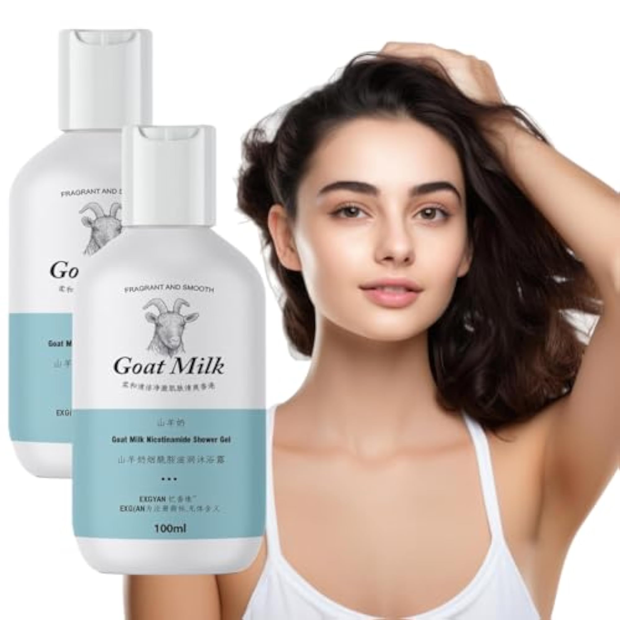 Goat Milk Bodywash Shower Gel Dual, Smooth Skin 100ml