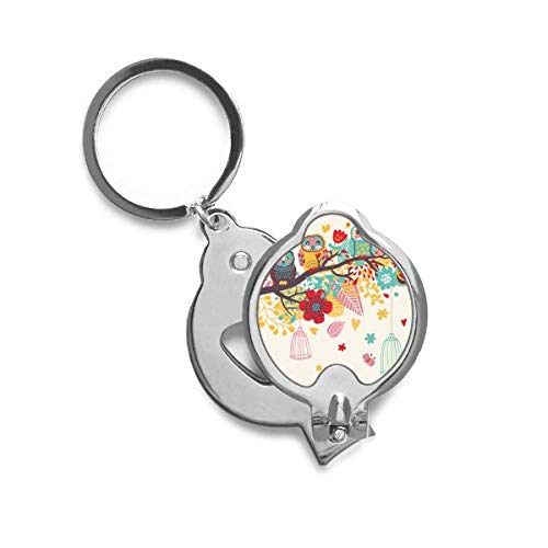 Coupe-ongles chouettes fleurs DIYthinker en acier robuste pour une manucure nette et précise