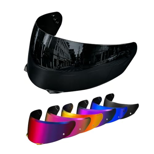 Image of PSLER Shatterproof Motorcycle Helmet Visor for i90 HJ-33,Dark Black