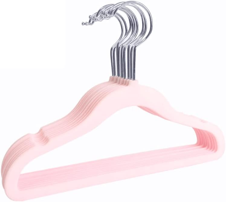 Decor Hangers Coat Hangers Children's Flocked Hanger 10 Pack Durable Clothes Hangers Lightweight Space Saving Hangers for Clothes Hangers Space Saver