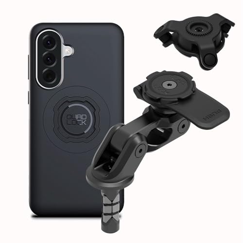 Image of Quad Lock Motorcycle Fork Stem Mount PRO Kit with Vibration Dampener and MAG Phone Case for Galaxy A57