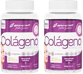 Kit com 2 Vitaminas Colágeno Hidrolisado Veriol – 90 Cápsulas Cada, Suporte para Pele, Unhas, Cabelos e Articulações