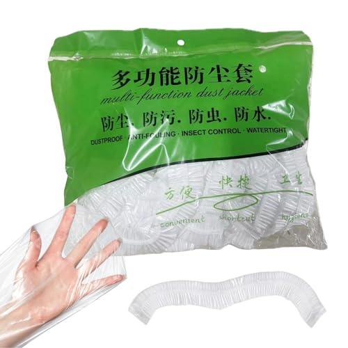 [YAVQVIN] Rain Cover for Backpack | Clear 50 Pieces Lightweight Elastic Dustproof | Bag Rain Cover | for School, Office Work, Ur