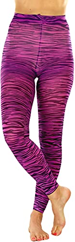 Image of ToBeInStyle Women's Footless Opaque Animal Zebra Tiger Tights Hosiery