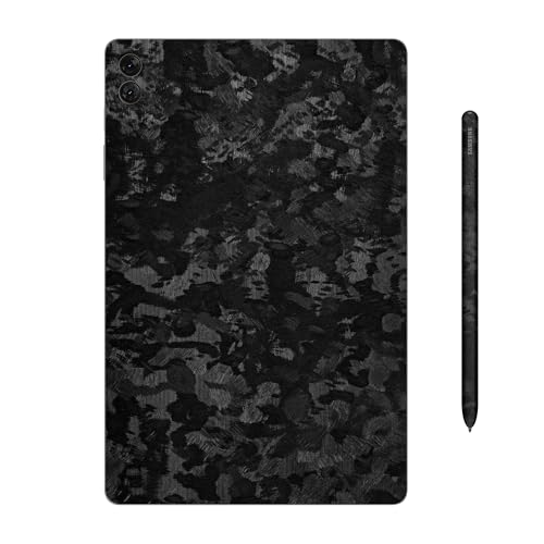 Image of Capes Tablet Skins Compatible with Samsung Galaxy Tab S9 FE Plus | Ultra-Thin Protective Film | Anti-Scratch Vinyl Decal Skin | Not Case /Cover (Forged Carbon, Back Skin + S Pen Skin)