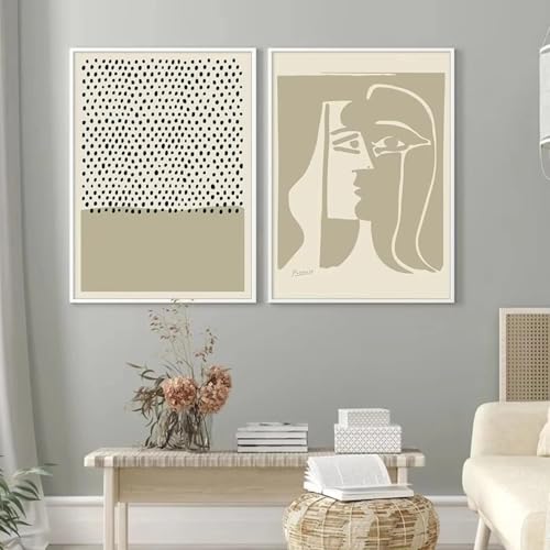 Peinture à l'huile sur toile salon pour sublimer votre décoration murale verte