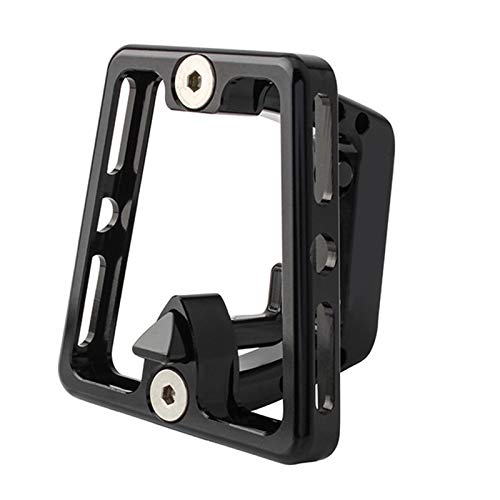 Dibiao Fahrrad-Frontträger, robuste Aluminiumlegierung, Fahrrad-Vordertasche, Fahrrad-Zubehör für Brompton-Fahrräder, Schwarz Cover