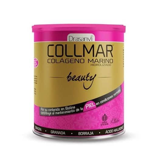 DRASANVI COLLMAR BEAUTY COLAGENO MARINO PARA LA PIEL | Colageno Hidrolizado con Vitamina C Natural, Biotina y Acido Hialuronico| Piel Bonita e Hidratada| Sabor Granada | 275 GR