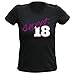 Produktbild T-Shirt zum 18. Geburtstag für Damen/Mädchen : Sweet/Sweet 18 - Damen Geburtstagsshirt Gr: M Farbe: schwarz