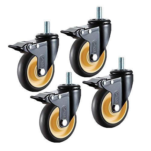 Roulettes de meubles pivotantes avec frein lot de 4 pour chariot