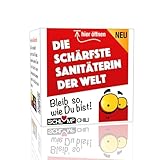Schlump-Chili Die schärfste Sanitäterin der Welt - Ein witziges Geschenk Set für Rettungskräfte, Ersthelferin, Sanis, Rettungsassistentin im Einsatz im Krankenwagen oder Krankentransport