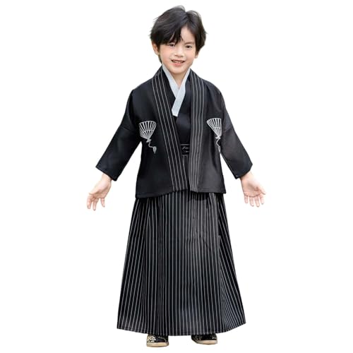 Disfraz Completo Niño Kimono Samurai Talla Large miniatura 4