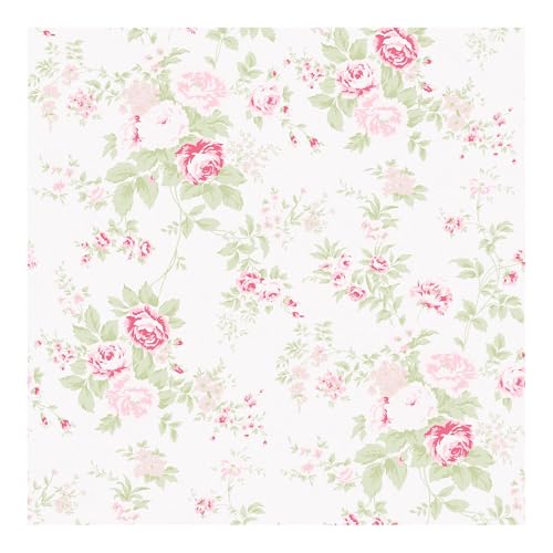 Image of Graham & Brown Shabby Chic by Rachel Ashwell Wild Flower Pink Floral Wallpaper | Paste The Wall | Pink Floral | Eco-Friendly