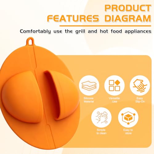 Naerza BBQ Grill Mitts Heat Resistant up to 480°F for Outdoor Cooking Smoking Barbecue and Food Handling, Durable Silicone for Grill Oven — view 3