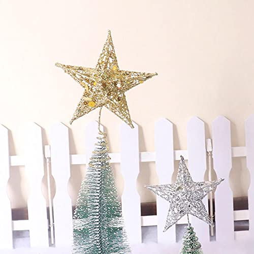Estrela de topo de árvore de Natal,Iluminado com Luzes Estrelas Led Embutidas | Tamanho perfeito par