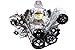 ICT Billet Alternator Bracket Compatible with S10 LS Swap LS1 LS3 LSX LQ4 LQ9 4.8L 5.3L 6.0L 551780-3