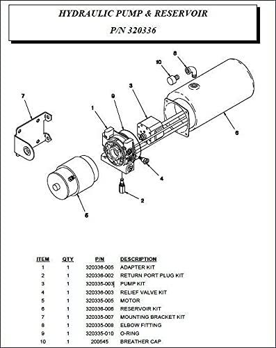Lovejoy Hydraulics Reservoir Assembly, Aluminum, 2.6 Gallon Capacity