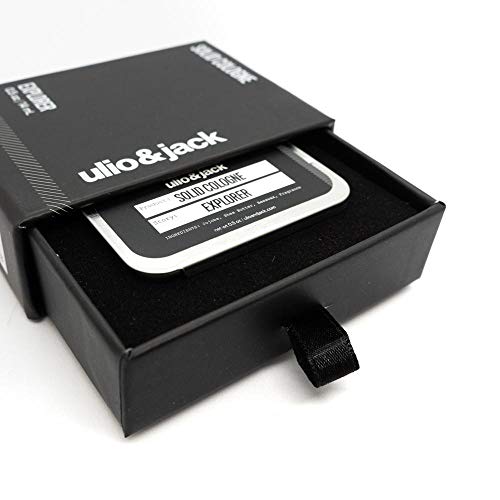 Mens Solid Cologne  Masculine Scent with a Hint of Peppermint  Smell Great on the Go while Nourishing your Skin  Jojoba, Shea Butter, Bergamot, Jasmine, Japanese Grapefruit by Ulio&Jack  0.5oz