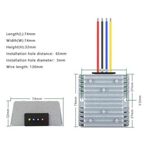 Convertidor 30-60V a 5V evita averías eléctricas con este módulo regulador aislado 10A 4