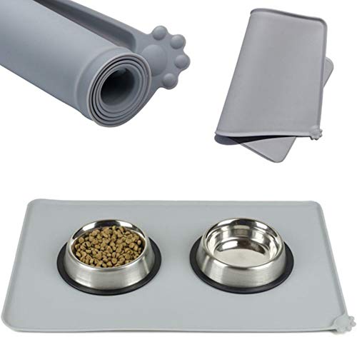 Jogo americano para alimentação de animais de estimação Alician Tapete de silicone antiderrapante pa