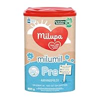 Milumil Milupa Pre Babynahrung, Anfangsmilch von Geburt an, Baby-Milchpulver, 800 g