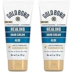 Gold Bond Healing Hand Cream, With Aloe, Hand Lotion for Dry Skin That Lasts Through Handwashing, 3 oz. (Pack of 2)