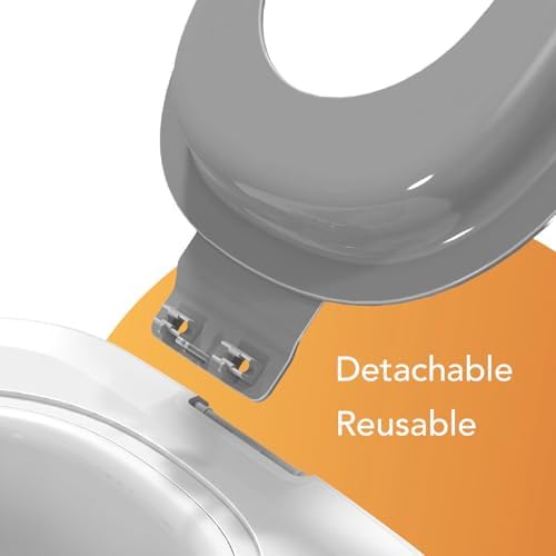 Upgraded Cat Toilet Trainer Kit, Universal Reusable Cat Potty Toilet Training Kit, Removable Cat Toilet Training Kit, Toilet Litter Box Trainer for Home Pet Care (Gray)