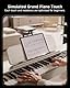 Donner OURA S100 88 Key Weighted Keyboard Piano mit 3 Demo Songs, 15 Tones, Bluetooth Audio/MIDI, Home Digital Piano für Anfänger, Fortgeschrittene, Weiß