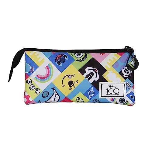 KARACTERMANIA DISNEY 100 Ans - Collage - Trousse Triple '23x11x7cm', Multicolour - Image 2