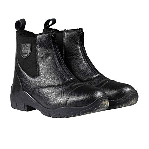 HORZE Damen Winter Reitstieflette Idaho, Winterreitschuhe gefüttert, Schwarz, 40