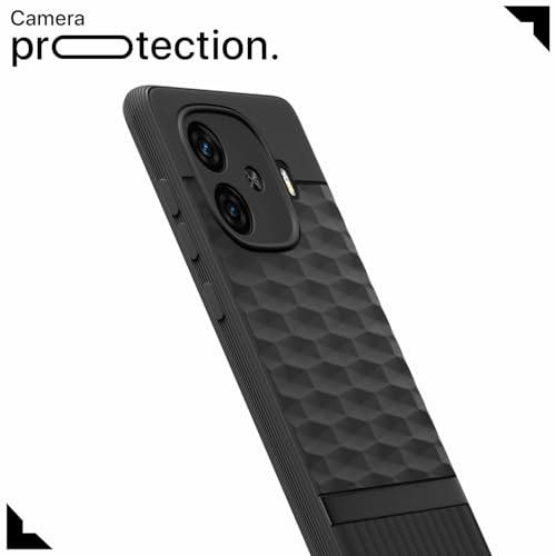 Image of Outlouders Back Cover for iQOO Neo 10R 5G / iQOO Z9 Turbo 5G / Vivo Y200 GT 5G | Full Camera Protection | TPU Soft Flexible Shockproof Back Case (Black)