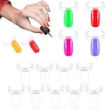 250 Pcs Nail Display Ring - Nail Color Display, Practice Nails Polish Swatch Ring for DIY Art, Reusable Nails Rings for Professional Use or Beginner Exercises