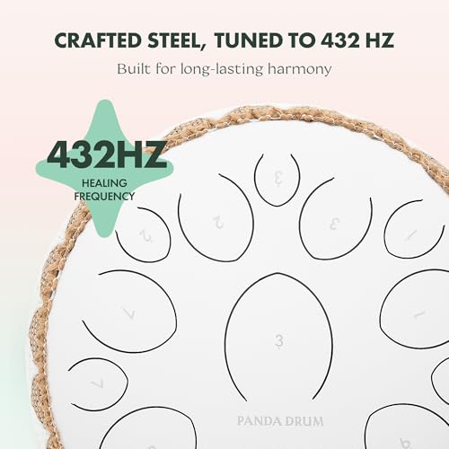 Set Pro & Plus (Blanco) | Steel Tongue Drums 432 Hz miniatura 5