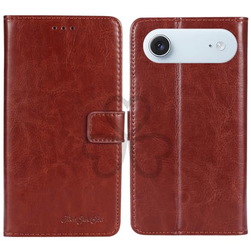 TienJueShi Brown Book Stand Retro Flip Leather Protector Phone Wallet Gel Cover Etui TPU Silicone Case For Apple iPhone Air 6.5 