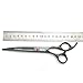 7.0in Titanium Professional dog Grooming Scissors set,Straight & Thinning & Curved scissors 4pcs set for Dog grooming (Bright black)