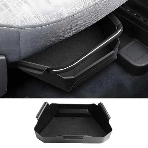 Image of CDEFG for 2022-2026 Ford Maverick Under Seat Storage Tray | for 2022-2026 Ford Maverick Truck Accessories Console Front Underseat Drawer Secret Storage Box Hidden Organizer