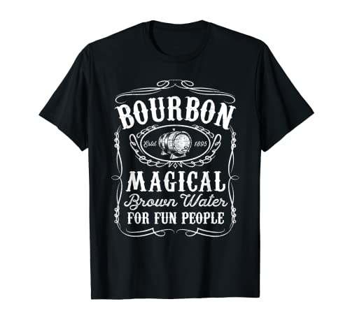 Whisky Bourbon Definition Funny Magic Brown Water Dad Regalo Camiseta