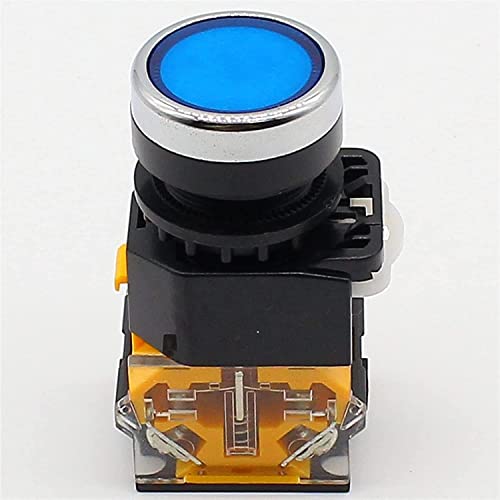 Interrupteur 22mm momentané 1NO 1NC bouton poussoir pour panneau électrique