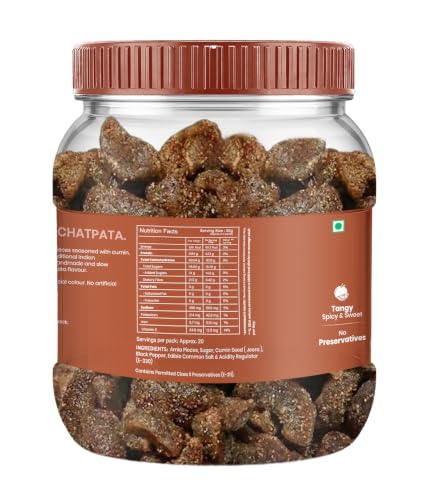 Image of Livyor Dried Chatpata Amla Candy for eating | Dried and Spicy - 400g | Indian Dry Gooseberry Avla | Mouth freshner | No preservatives | | Amla Candy Chatpata | Pack of 1
