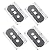 POPETPOP 4 pezzi Nastri Audio Cassette Vergini Minuti Registrabili con Custodia Trasparente Nastro Vuoto Vintage per Progetti DIY e Organizzazione Facile immagine