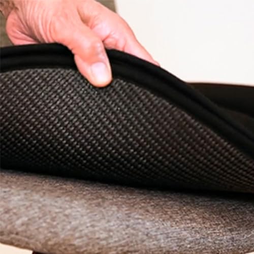 SUQ Autositzkissen, 360 Kissen Rutschkissen Rollstuhl Auto Drehkissen, Plattenspieler Multifunktional für Kissen Stuhl Hocker Einfache Autos, tragbares Memory-Schaumstoff-Sitzkissen (Schwarz)