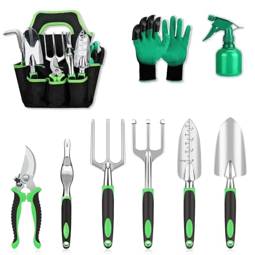 Set de Jardinería Pesado de 9 Piezas con Bolsa miniatura 1