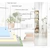 GOFLAME Frameless Wall Mirror, Full Length Rectangle Mirror with Beveled Edge, Wall Mounted Dressing Mirror for Living Room, Bedroom, Vanity Room, Silver