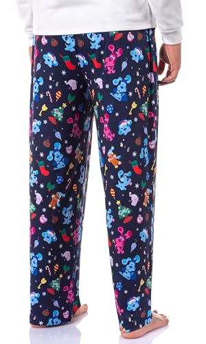 Blue's Clues Men's Christmas Sleep Tossed Print Pajama Pants for Adults4