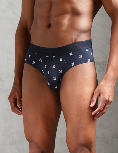 Image of U.S. Polo ASSN. Mens OEB16 Low Rise Printed Underwear Briefs - Pack of 3