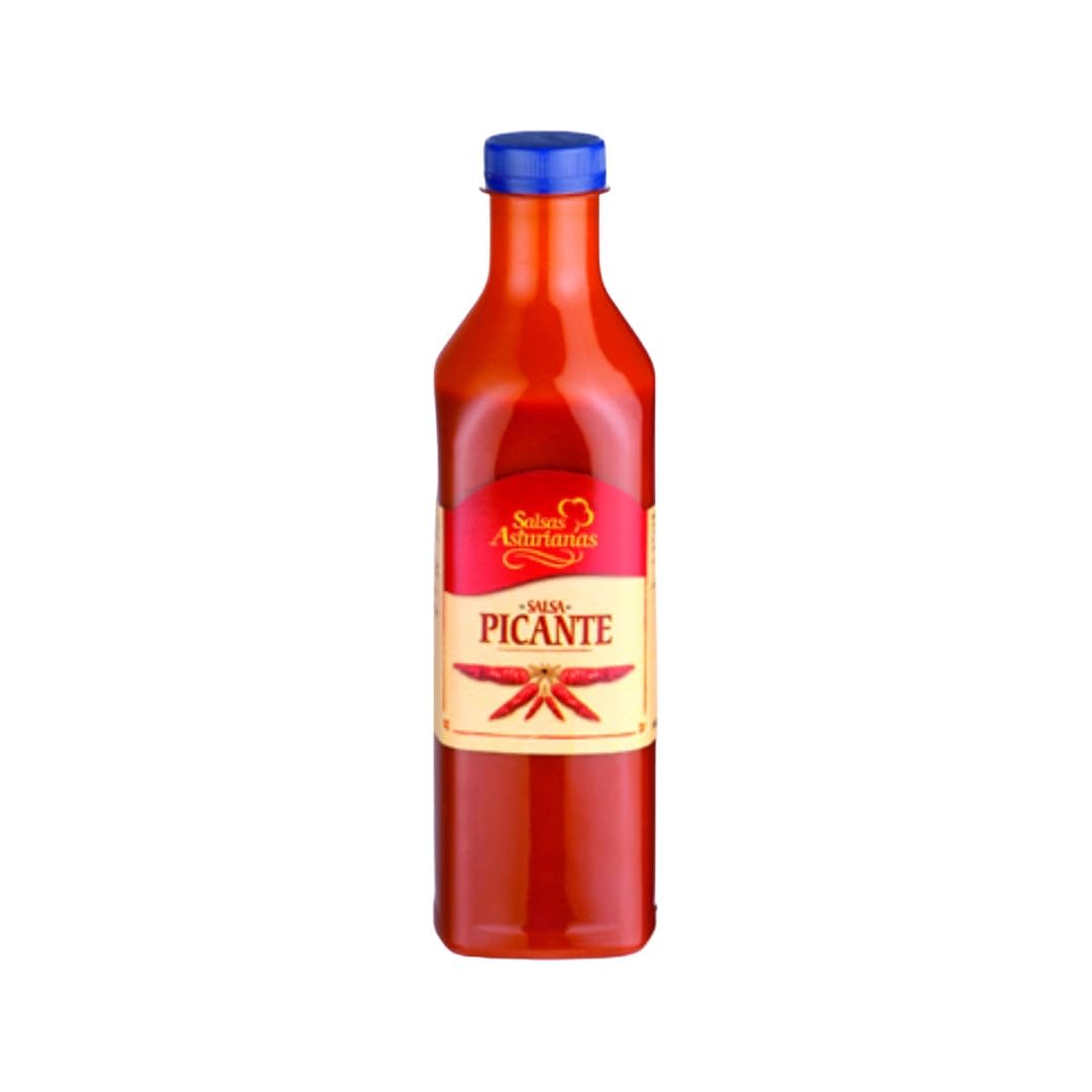 Salsa Picante de Salsas Asturianas 1L: Explosión de sabor y picor equilibrado con chiles rojos seleccionados, ideal para transformar cualquier platillo en una experiencia única.